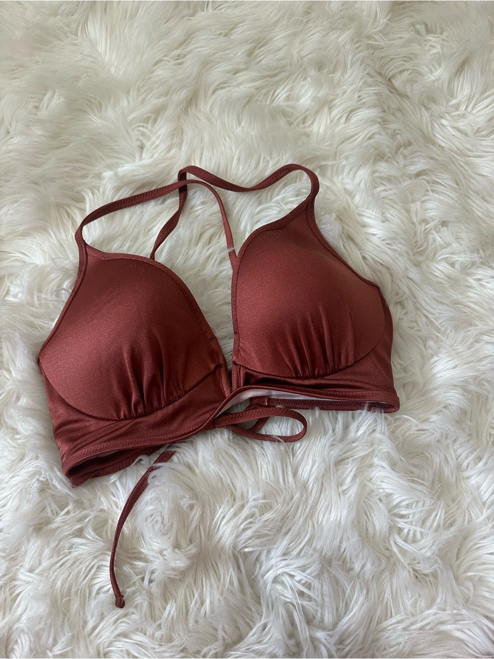Shade & Shore Rust Red Bikini Top
